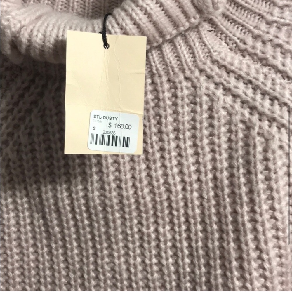 NWT🎈LF Chunky pink cropped turtleneck sweater - Picture 4 of 4